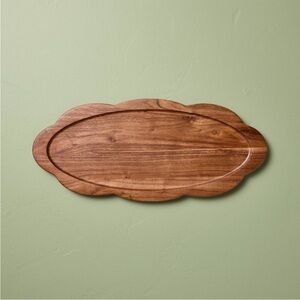 18” Long Wood Scallop Oval Tray - Hearth & Hand™ with Magnolia